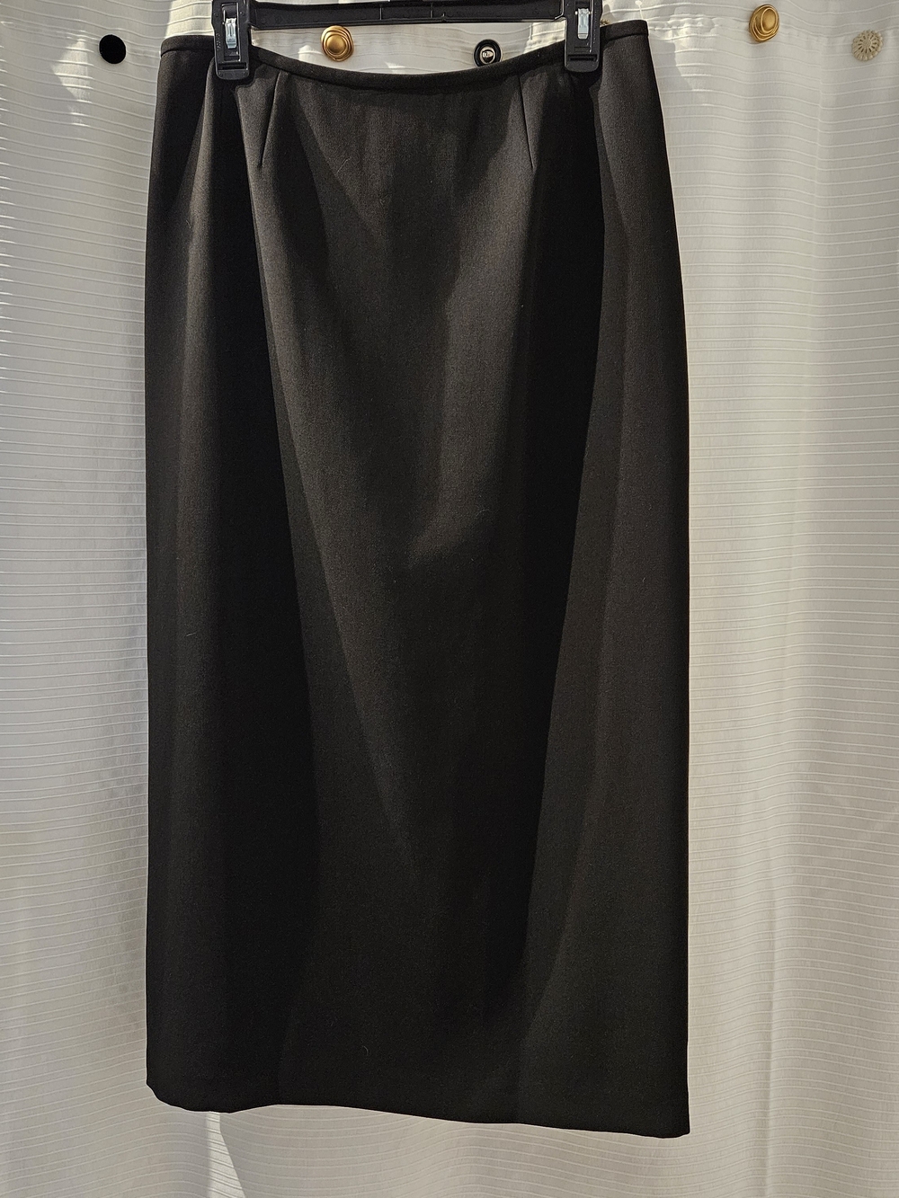Jones Wear Suit Black Long Straight Skirt Women's Sz 12